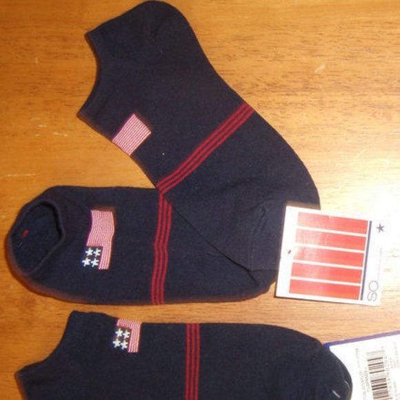 Vintage American Flag no show ankle/booties socks